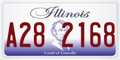 IL license plate A282168