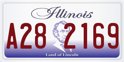 IL license plate A282169