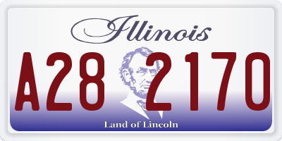 IL license plate A282170