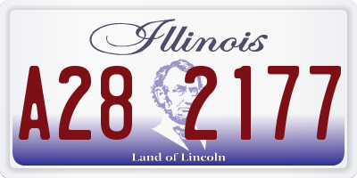IL license plate A282177