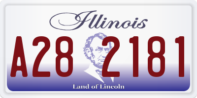 IL license plate A282181