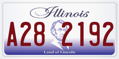 IL license plate A282192