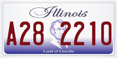 IL license plate A282210
