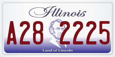 IL license plate A282225