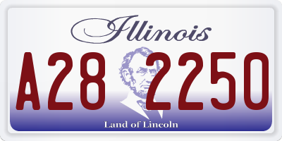 IL license plate A282250