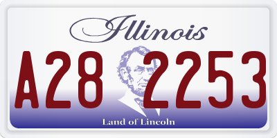 IL license plate A282253