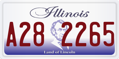 IL license plate A282265
