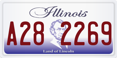 IL license plate A282269