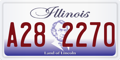 IL license plate A282270