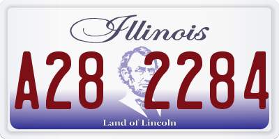 IL license plate A282284