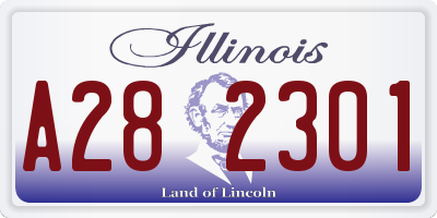 IL license plate A282301