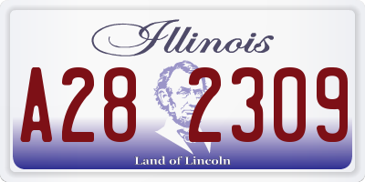 IL license plate A282309