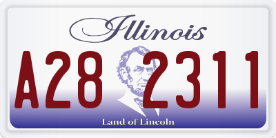 IL license plate A282311