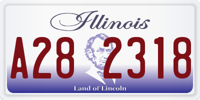 IL license plate A282318