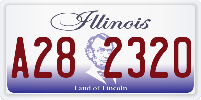 IL license plate A282320