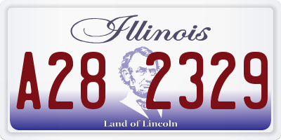 IL license plate A282329