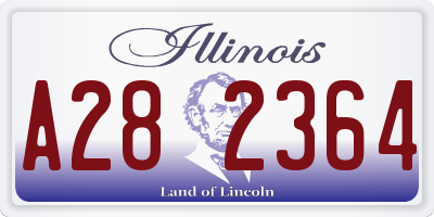 IL license plate A282364