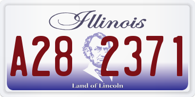 IL license plate A282371
