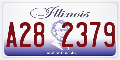 IL license plate A282379