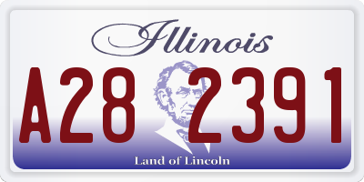 IL license plate A282391