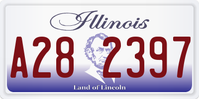 IL license plate A282397