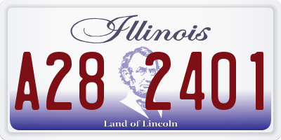 IL license plate A282401