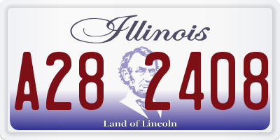 IL license plate A282408