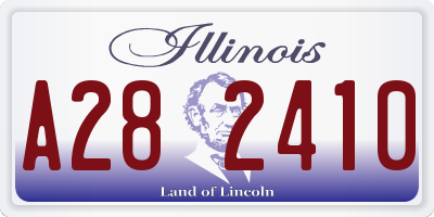 IL license plate A282410