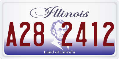IL license plate A282412