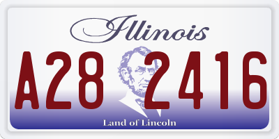 IL license plate A282416