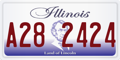 IL license plate A282424