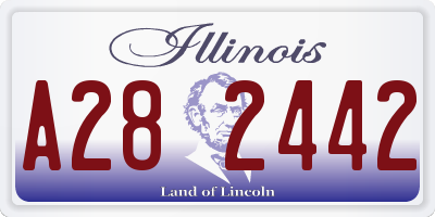 IL license plate A282442