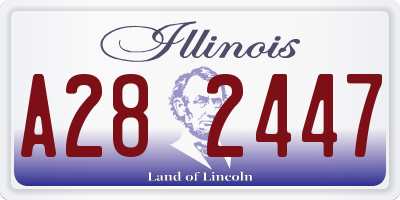 IL license plate A282447
