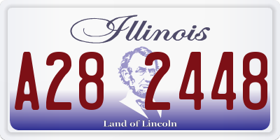IL license plate A282448