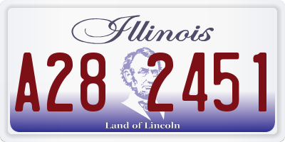 IL license plate A282451