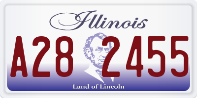 IL license plate A282455