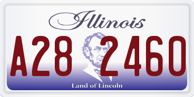 IL license plate A282460