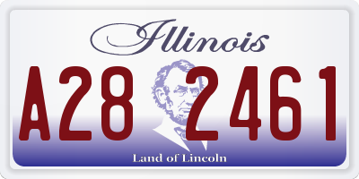 IL license plate A282461