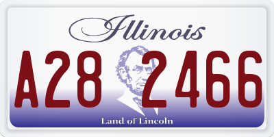 IL license plate A282466