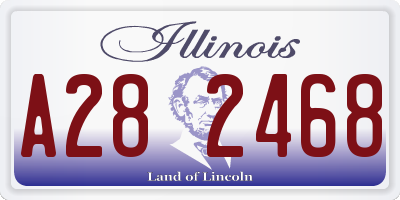 IL license plate A282468