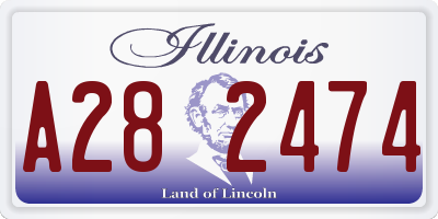 IL license plate A282474