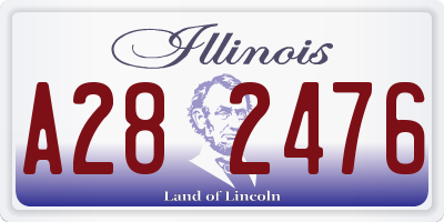 IL license plate A282476