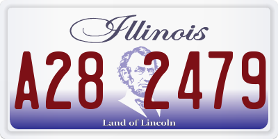 IL license plate A282479