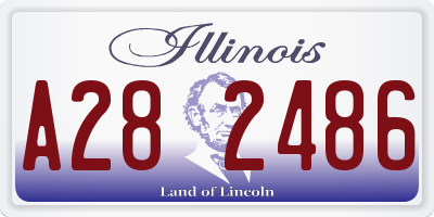 IL license plate A282486