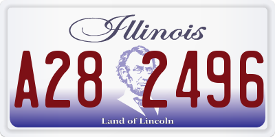 IL license plate A282496