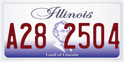 IL license plate A282504