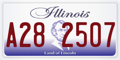 IL license plate A282507