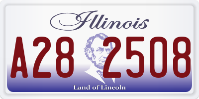 IL license plate A282508