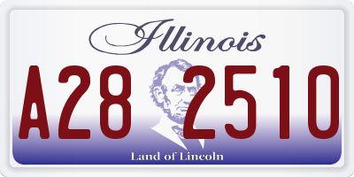IL license plate A282510