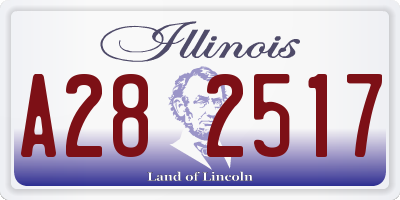 IL license plate A282517